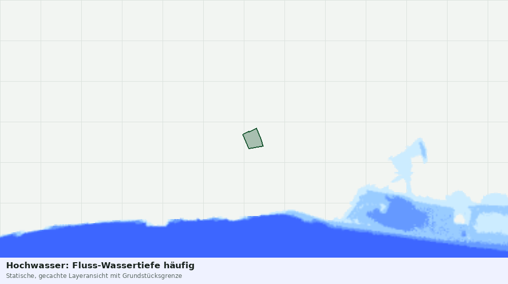 Statische Kartenansicht: Hochwasser: Fluss-Wassertiefe häufig