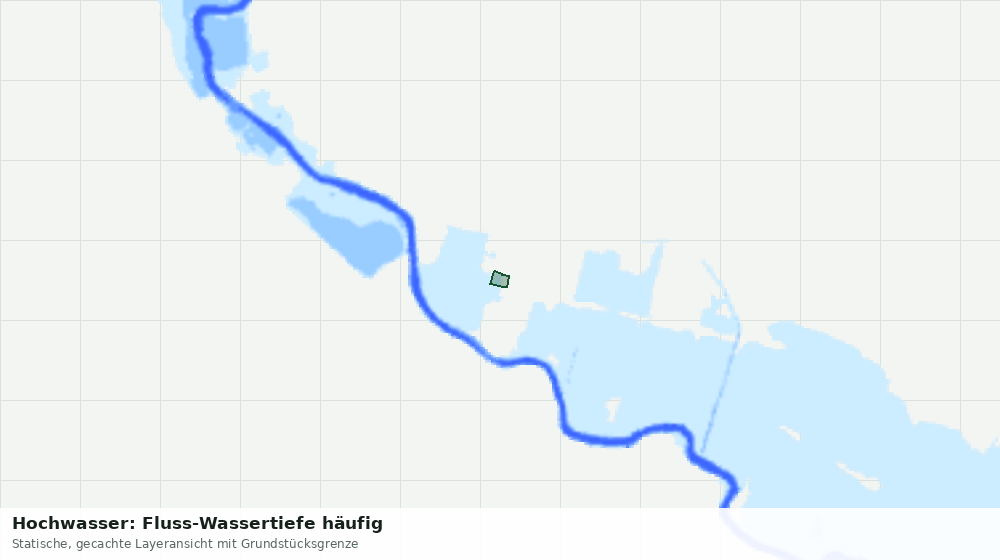 Statische Kartenansicht: Hochwasser: Fluss-Wassertiefe häufig