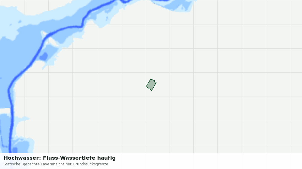 Statische Kartenansicht: Hochwasser: Fluss-Wassertiefe häufig