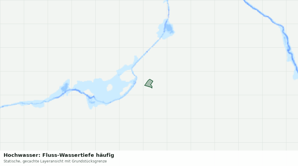 Statische Kartenansicht: Hochwasser: Fluss-Wassertiefe häufig