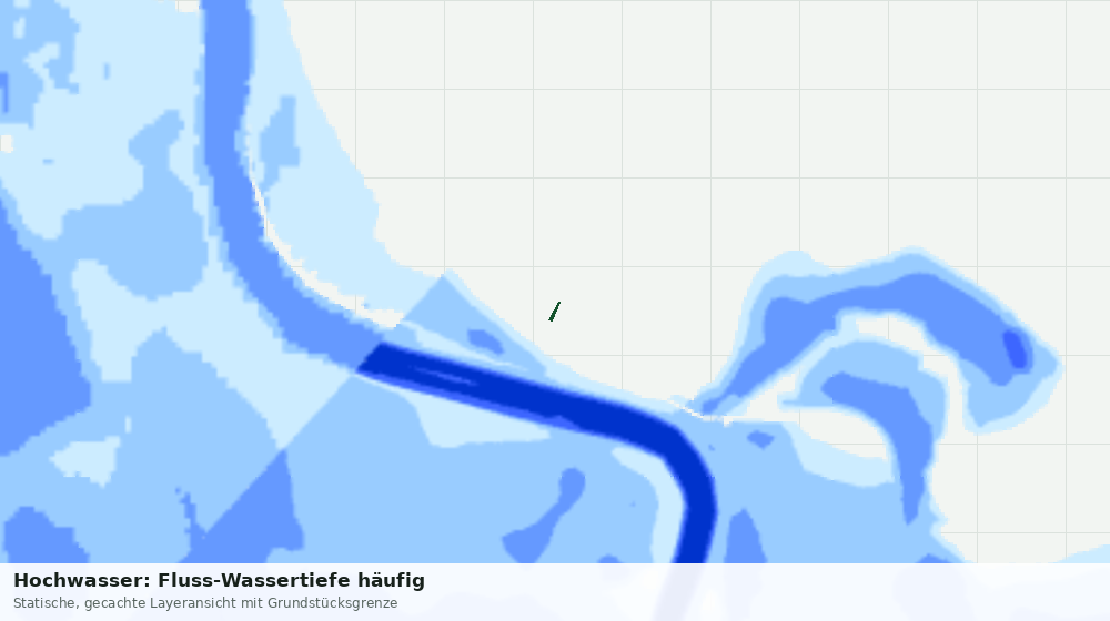 Statische Kartenansicht: Hochwasser: Fluss-Wassertiefe häufig