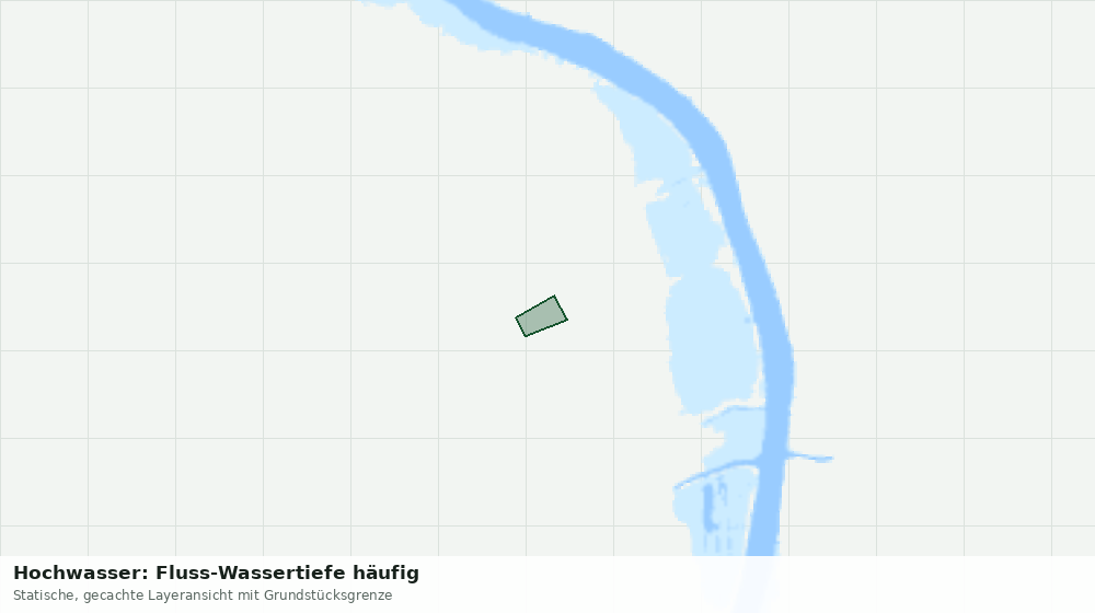 Statische Kartenansicht: Hochwasser: Fluss-Wassertiefe häufig