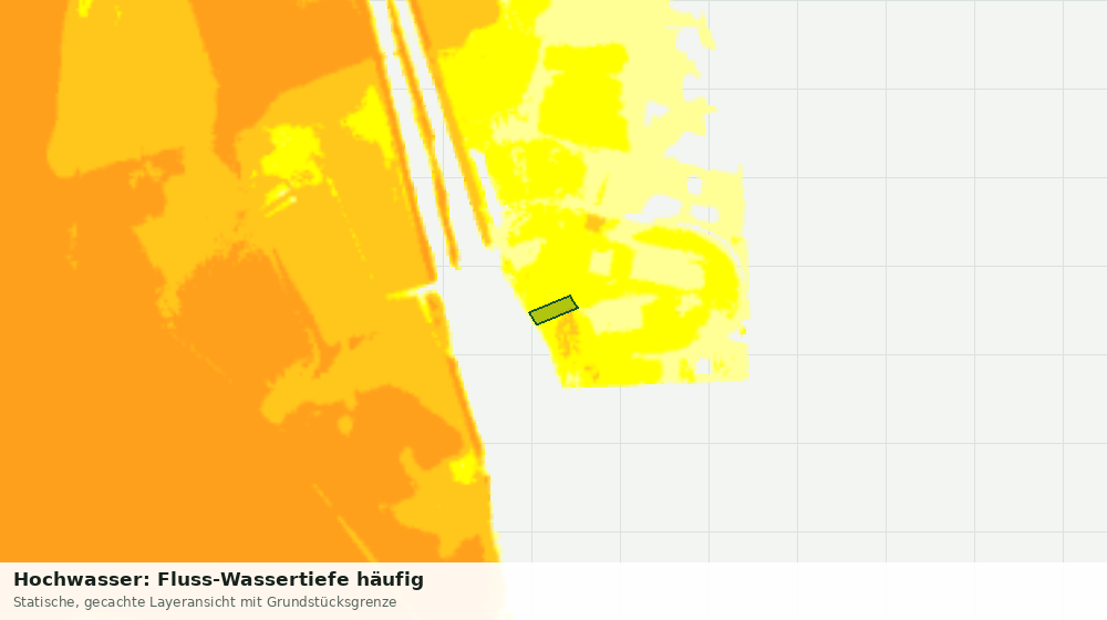 Statische Kartenansicht: Hochwasser: Fluss-Wassertiefe häufig