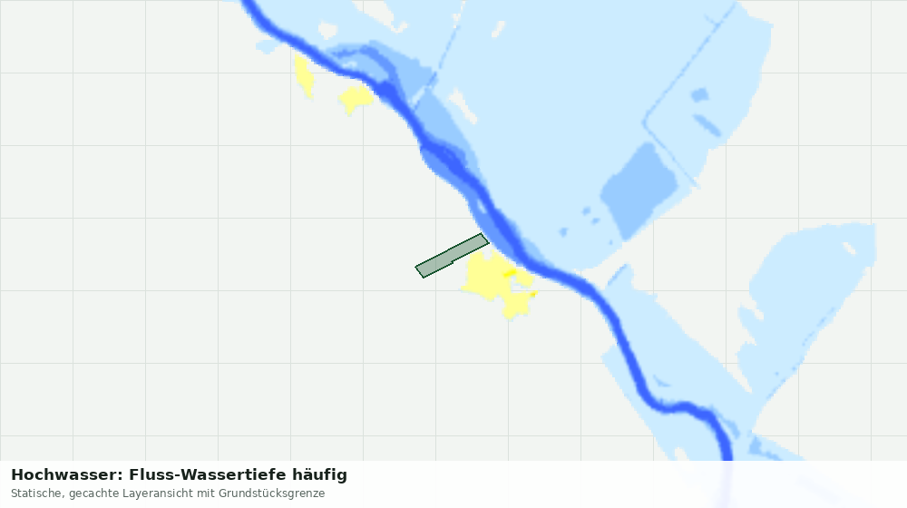 Statische Kartenansicht: Hochwasser: Fluss-Wassertiefe häufig