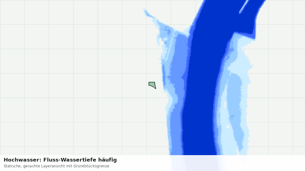Statische Kartenansicht: Hochwasser: Fluss-Wassertiefe häufig