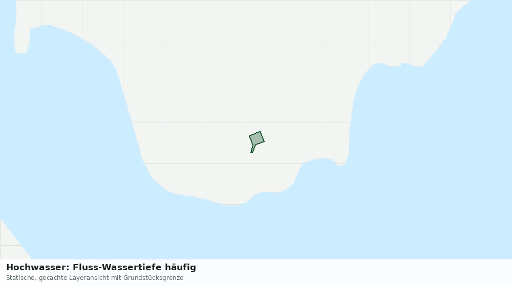 Statische Kartenansicht: Hochwasser: Fluss-Wassertiefe häufig