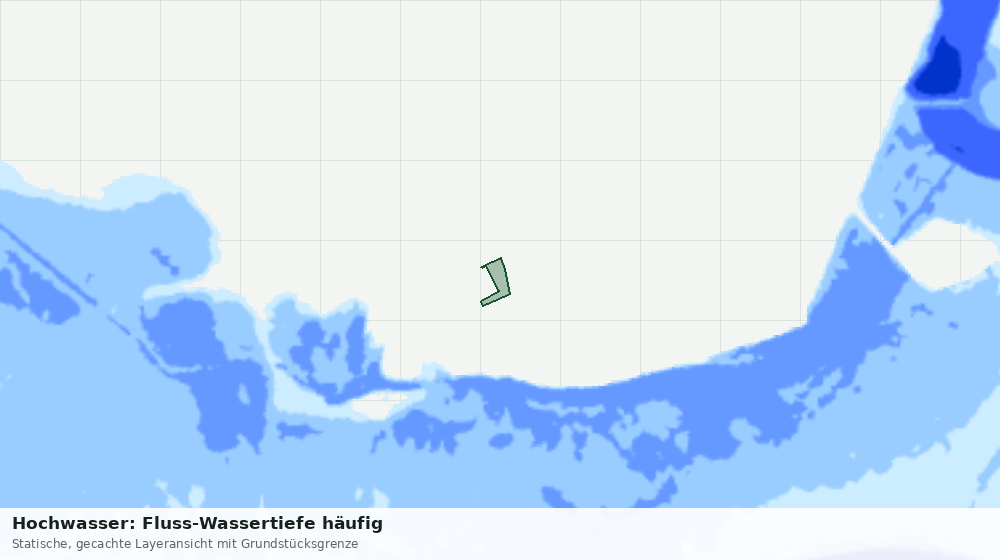 Statische Kartenansicht: Hochwasser: Fluss-Wassertiefe häufig