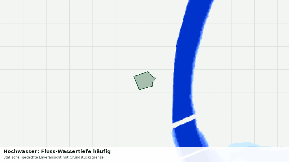 Statische Kartenansicht: Hochwasser: Fluss-Wassertiefe häufig