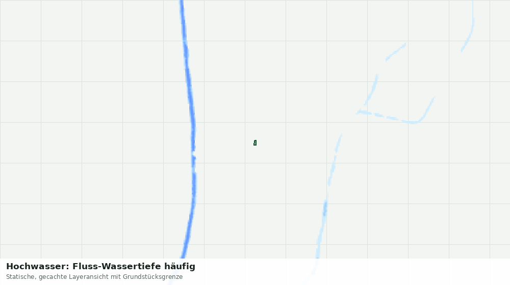 Statische Kartenansicht: Hochwasser: Fluss-Wassertiefe häufig
