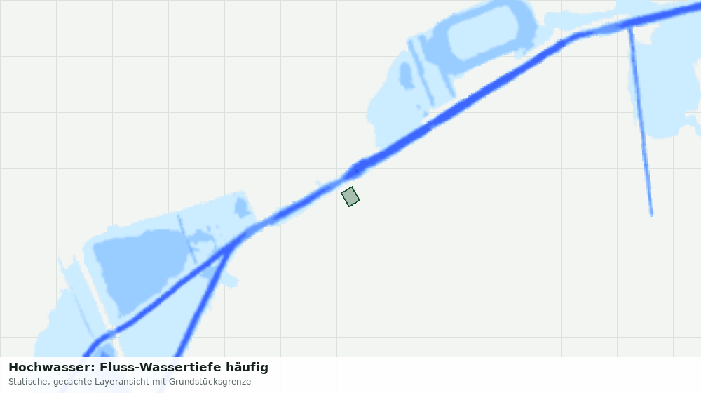 Statische Kartenansicht: Hochwasser: Fluss-Wassertiefe häufig