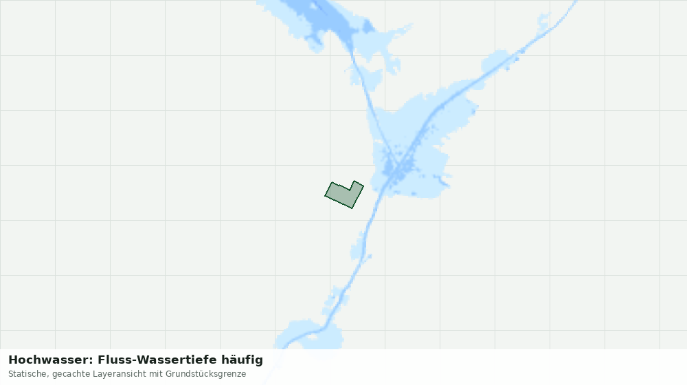 Statische Kartenansicht: Hochwasser: Fluss-Wassertiefe häufig