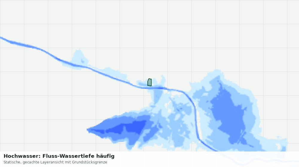 Statische Kartenansicht: Hochwasser: Fluss-Wassertiefe häufig