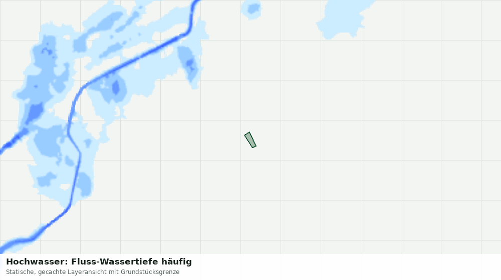 Statische Kartenansicht: Hochwasser: Fluss-Wassertiefe häufig