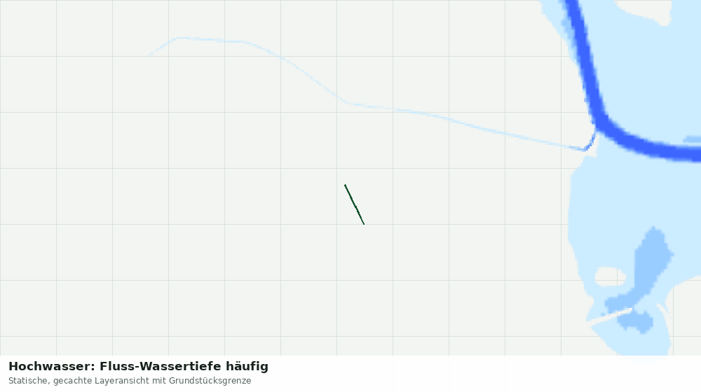 Statische Kartenansicht: Hochwasser: Fluss-Wassertiefe häufig
