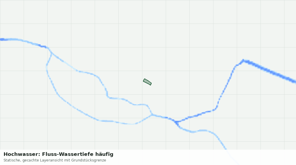 Statische Kartenansicht: Hochwasser: Fluss-Wassertiefe häufig