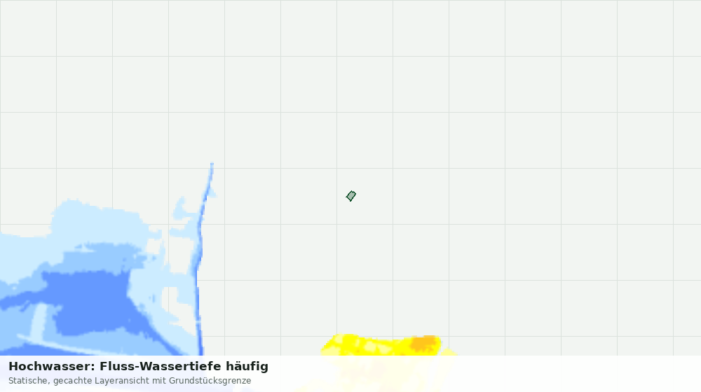 Statische Kartenansicht: Hochwasser: Fluss-Wassertiefe häufig