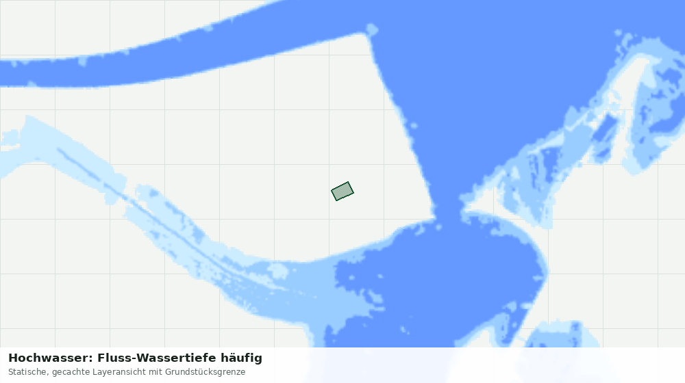 Statische Kartenansicht: Hochwasser: Fluss-Wassertiefe häufig