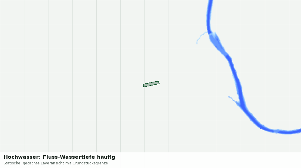 Statische Kartenansicht: Hochwasser: Fluss-Wassertiefe häufig