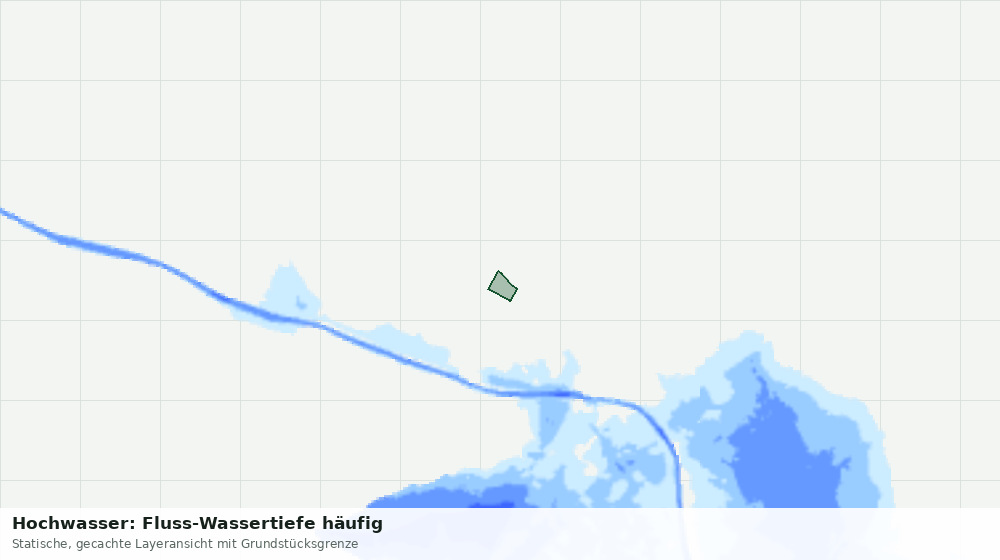 Statische Kartenansicht: Hochwasser: Fluss-Wassertiefe häufig