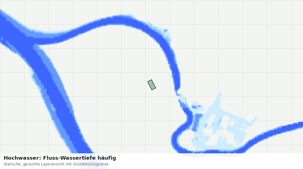 Statische Kartenansicht: Hochwasser: Fluss-Wassertiefe häufig
