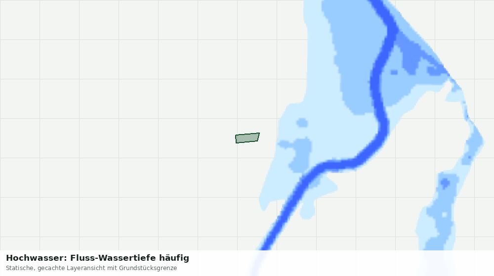 Statische Kartenansicht: Hochwasser: Fluss-Wassertiefe häufig