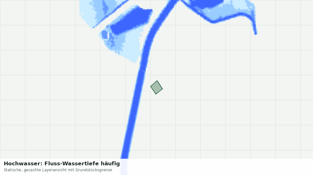 Statische Kartenansicht: Hochwasser: Fluss-Wassertiefe häufig