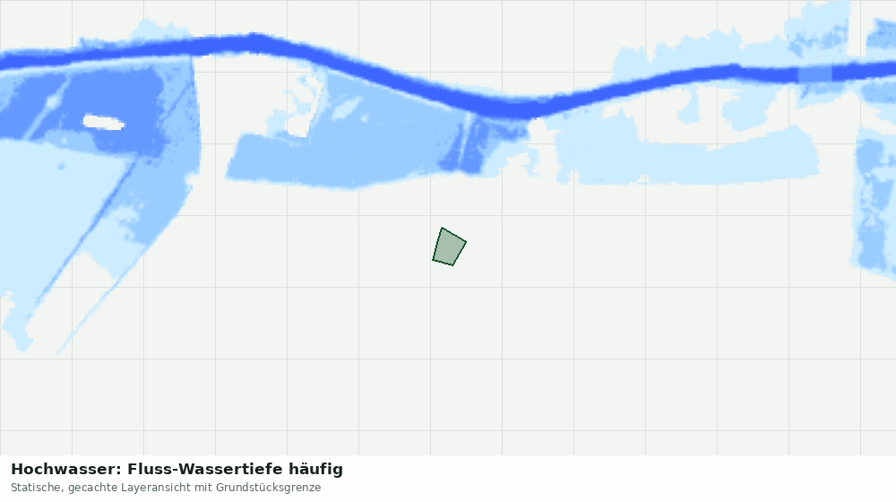Statische Kartenansicht: Hochwasser: Fluss-Wassertiefe häufig