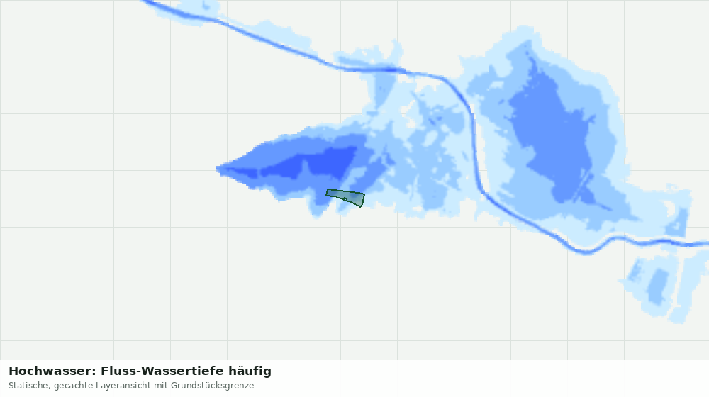 Statische Kartenansicht: Hochwasser: Fluss-Wassertiefe häufig