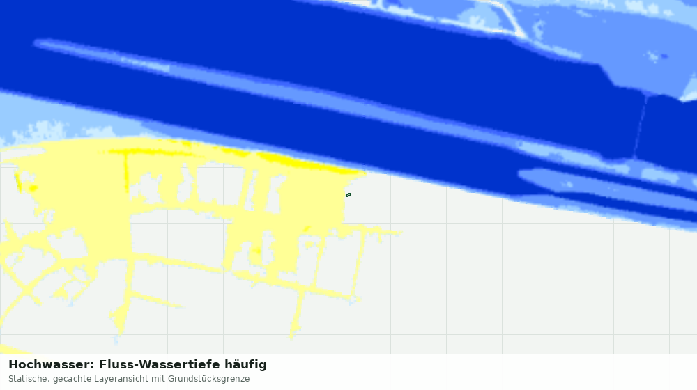 Statische Kartenansicht: Hochwasser: Fluss-Wassertiefe häufig