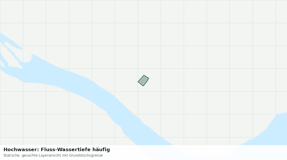 Statische Kartenansicht: Hochwasser: Fluss-Wassertiefe häufig
