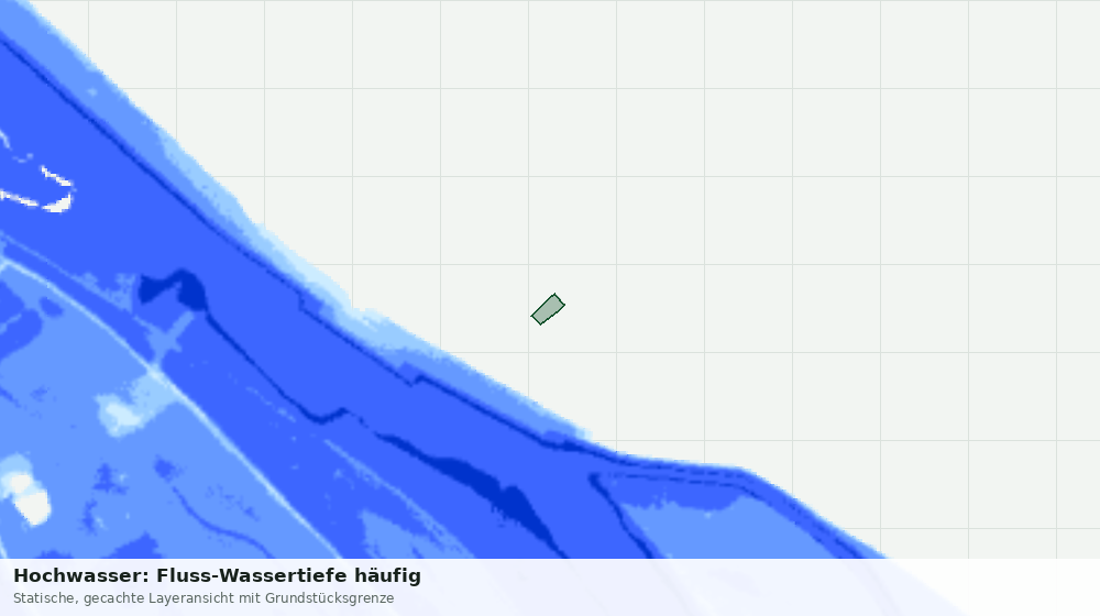 Statische Kartenansicht: Hochwasser: Fluss-Wassertiefe häufig