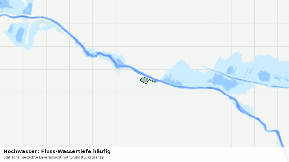 Statische Kartenansicht: Hochwasser: Fluss-Wassertiefe häufig
