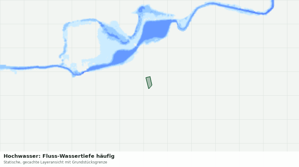 Statische Kartenansicht: Hochwasser: Fluss-Wassertiefe häufig