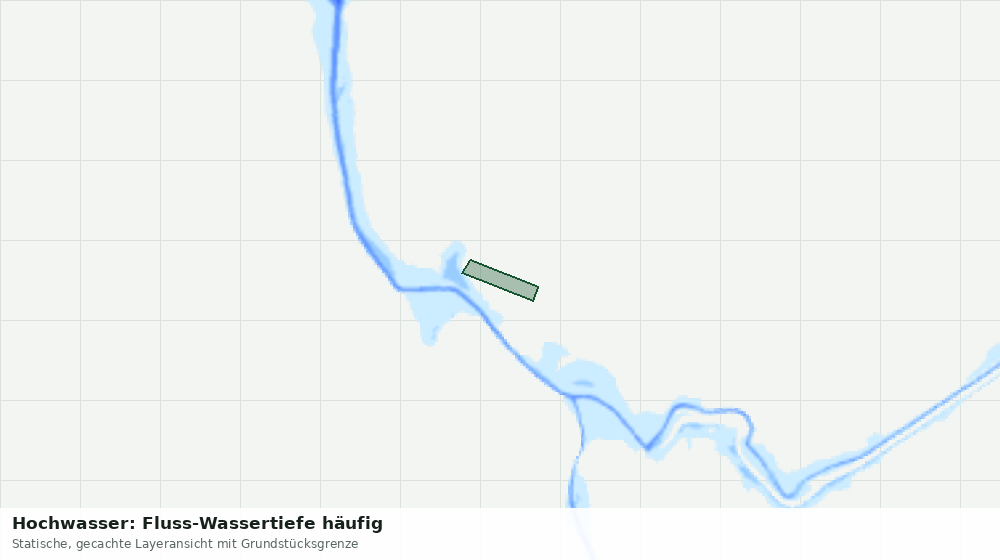 Statische Kartenansicht: Hochwasser: Fluss-Wassertiefe häufig