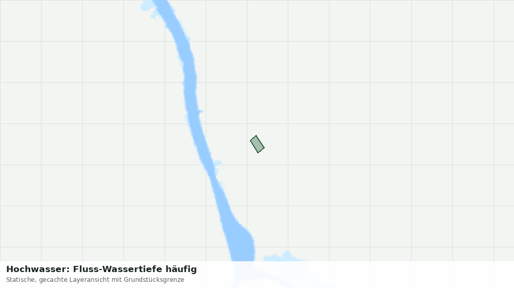 Statische Kartenansicht: Hochwasser: Fluss-Wassertiefe häufig