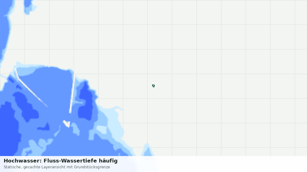 Statische Kartenansicht: Hochwasser: Fluss-Wassertiefe häufig