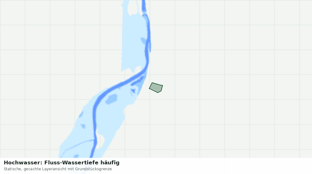 Statische Kartenansicht: Hochwasser: Fluss-Wassertiefe häufig