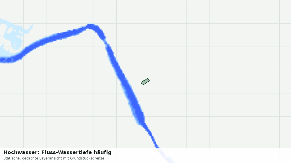 Statische Kartenansicht: Hochwasser: Fluss-Wassertiefe häufig