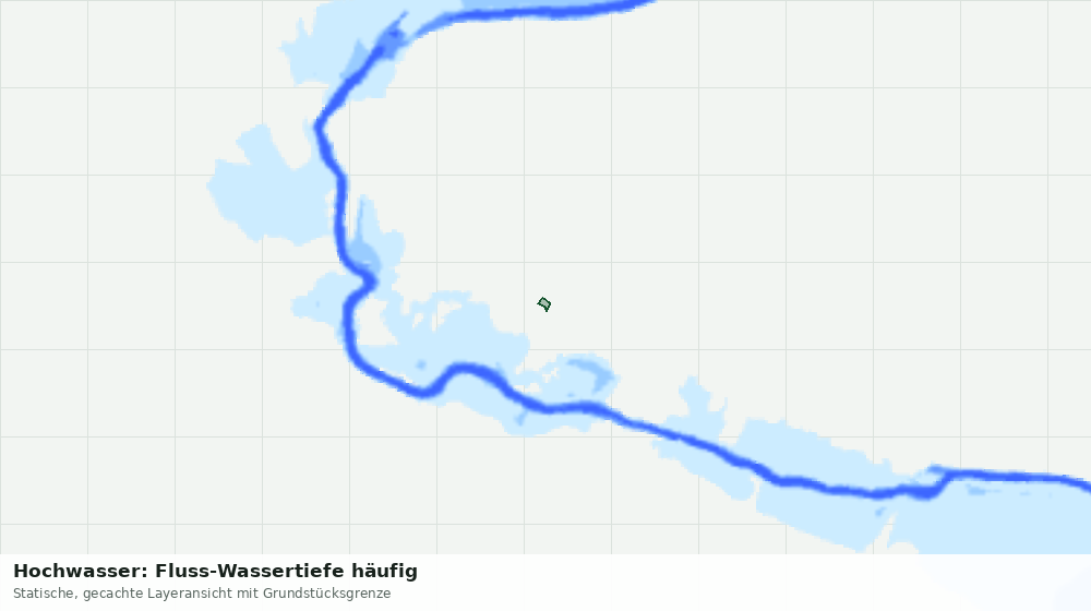 Statische Kartenansicht: Hochwasser: Fluss-Wassertiefe häufig