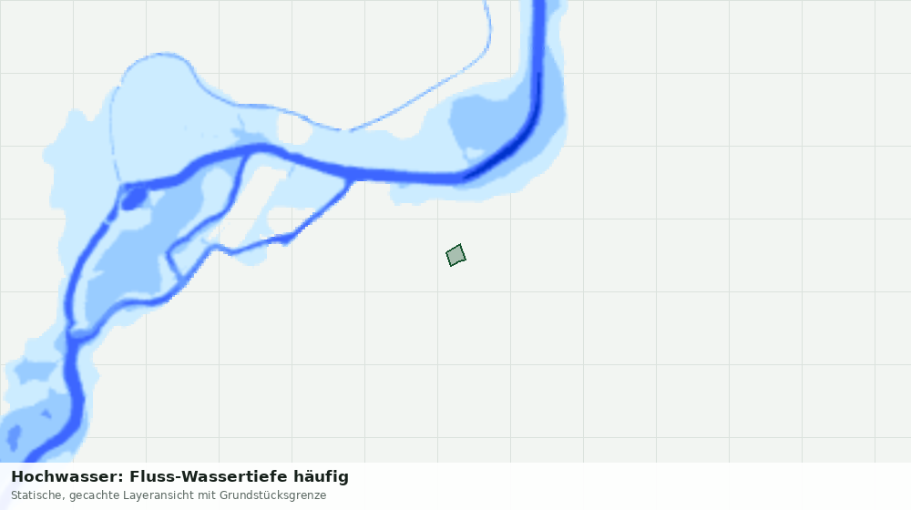 Statische Kartenansicht: Hochwasser: Fluss-Wassertiefe häufig