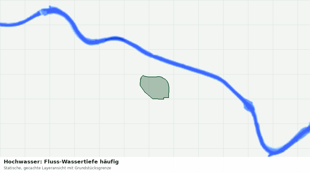 Statische Kartenansicht: Hochwasser: Fluss-Wassertiefe häufig