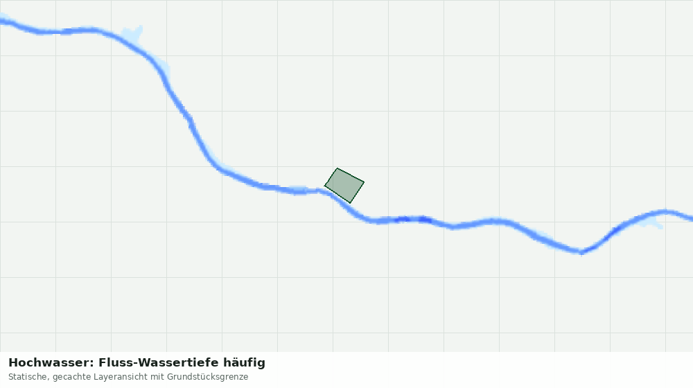 Statische Kartenansicht: Hochwasser: Fluss-Wassertiefe häufig