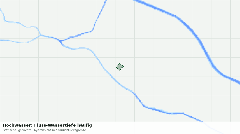 Statische Kartenansicht: Hochwasser: Fluss-Wassertiefe häufig