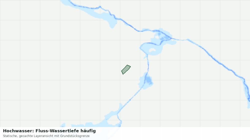 Statische Kartenansicht: Hochwasser: Fluss-Wassertiefe häufig