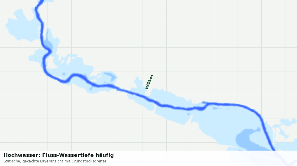 Statische Kartenansicht: Hochwasser: Fluss-Wassertiefe häufig