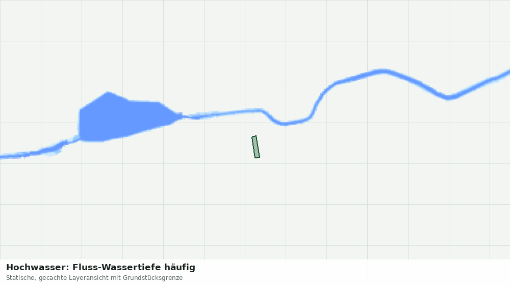 Statische Kartenansicht: Hochwasser: Fluss-Wassertiefe häufig