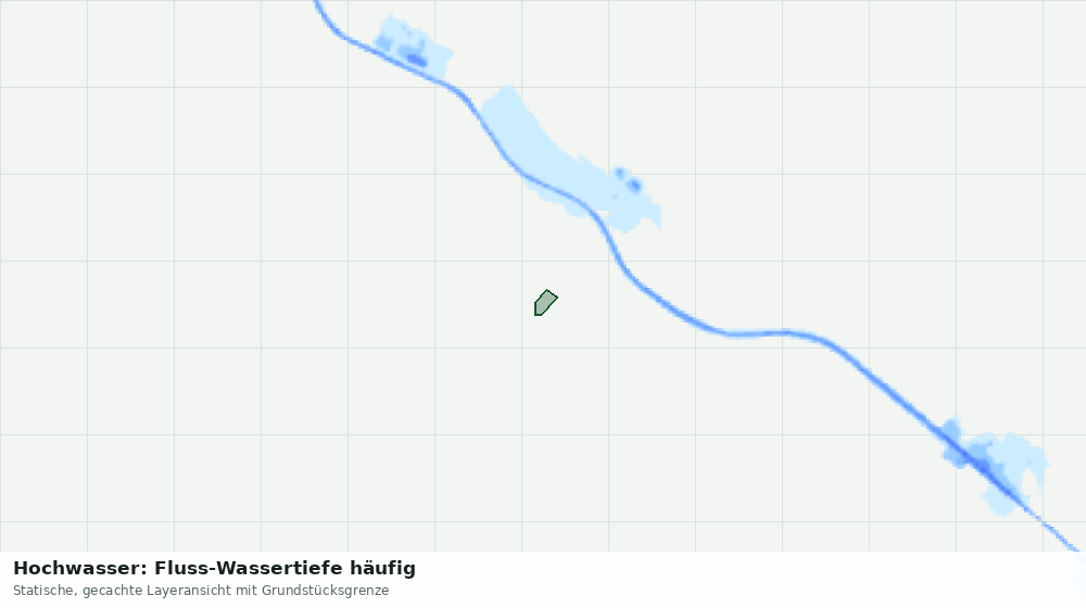 Statische Kartenansicht: Hochwasser: Fluss-Wassertiefe häufig