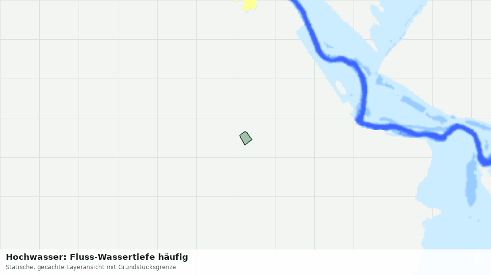 Statische Kartenansicht: Hochwasser: Fluss-Wassertiefe häufig