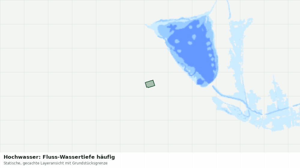 Statische Kartenansicht: Hochwasser: Fluss-Wassertiefe häufig