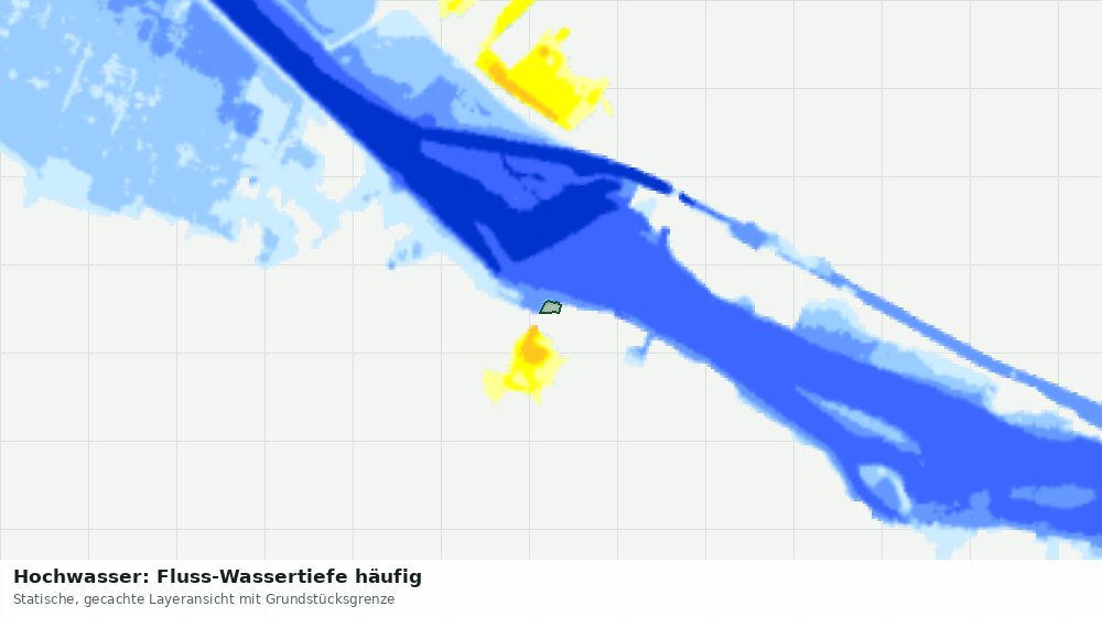 Statische Kartenansicht: Hochwasser: Fluss-Wassertiefe häufig
